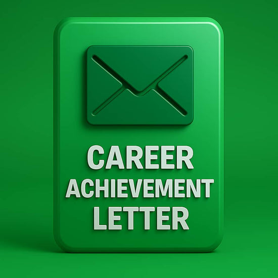 Career Achievements Letter
