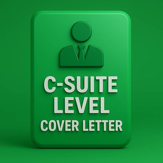 C-Suite Cover Letter